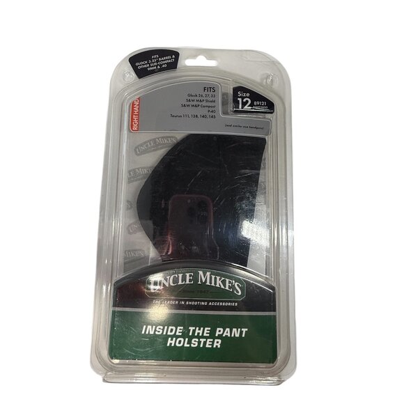 Uncle Mikes Size 12 Right-Hand Inside The Pant Holster For Glock S&W M&P Taurus - Picture 3 of 3